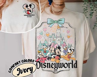 Custom Disney World 2026 Shirt, Personalized Disney Trip Shirt, Disneyland Tee, Disneyworld Mickey and Friends Tee, Family Vacation Shirt