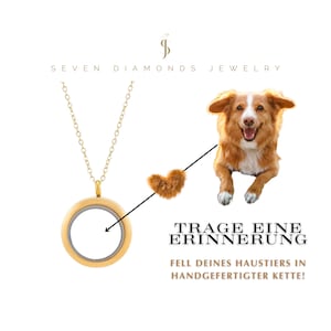 Personalized Pet Hair Keepsake Necklace - Locket / Memorial Jewelry / Pet Necklace