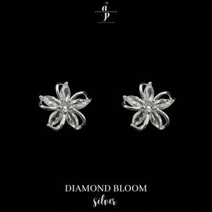 Diamant Ohrringe Diamond Bloom 925 Silber Bild 2