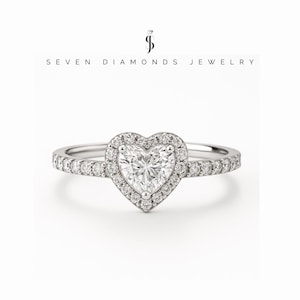 Zierlicher Herz Ring – 925 Silber / Liebesring - Hypoallergen & Wasserfest – Romantischer Ring für den besonderen Anlass