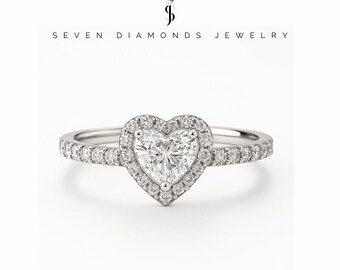 Anillo de corazón delicado – Plata 925 / Anillo de amor – Hipoalergénico e impermeable – Anillo romántico para esa ocasión especial