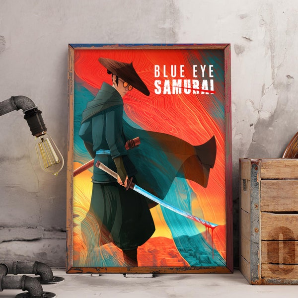 Blue Eye Samurai Tv Series High Resolution Poster, Anime Movie Poster, Anime Gifts, Printable Wall Art