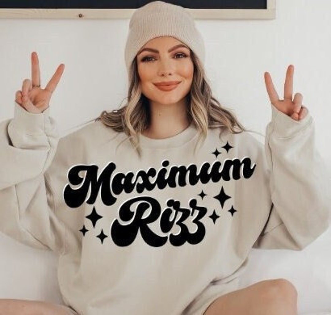 Maximum Rizz SVG PNG Fun Meme Print Design Slang Trend Print Retro ...