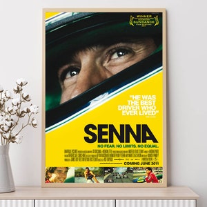 Senna (2010)--Filmposter, Kunstdrucke, Home Decor, Wandkunst, Leinwand Poster ohne Rahmen