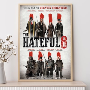 The Hateful Eight (2015)--Movie Poster, Art Prints, Home Decor,Wandkunst,Leinwand Ungerahmt