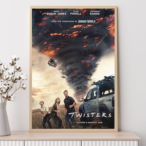Twisters (2024)--Movie Poster, Art Prints, Home Decor,Wall Art,Canvas Poster Unframed