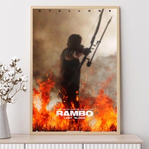 Rambo--Movie Poster, Art Prints, Home Decor,Wall Art,Canvas Poster Unframed