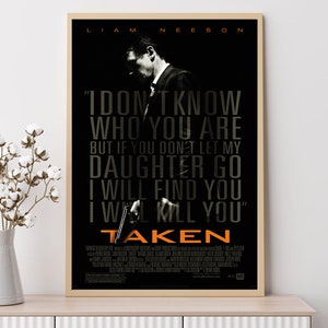Taken--Movie Poster, Art Prints, Home Decor,Wall Art,Canvas Poster Unframed