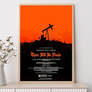 There Will Be Blood - Filmposter, Kunstdrucke, Wohnkultur, Wandkunst, Leinwand Poster ohne Rahmen