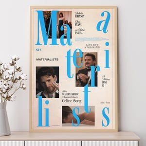 Materialists (2025)--Movie Poster, Art Prints, Home Decor,Wall Art,Canvas Poster Unframed