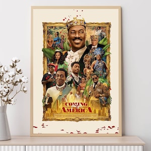Coming 2 America (2021)--Movie Poster, Art Prints, Home Decor,Wall Art,Canvas Poster Unframed