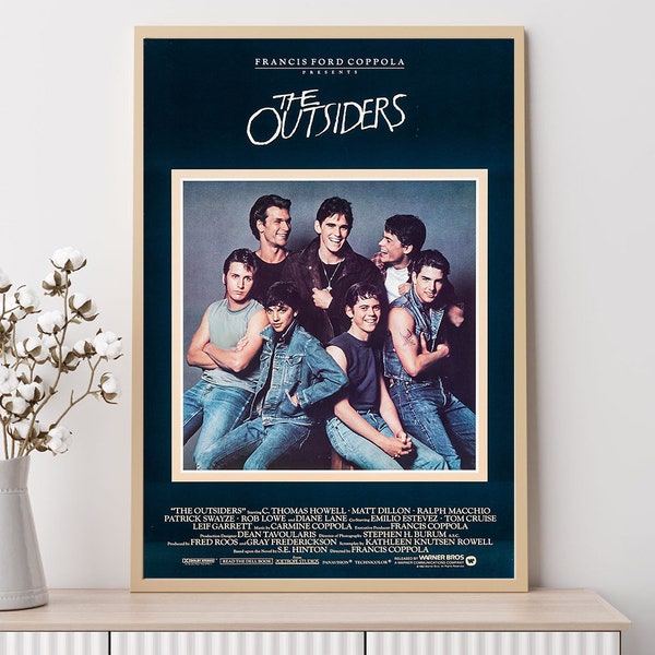 The Outsiders (1983)--Movie Poster, Art Prints, Home Decor,Wall Art,Canvas Poster Unframed