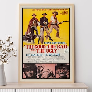 Clint Eastwood - Film Poster, Kunstdrucke, Home Decor,Wandkunst,Leinwand Ungerahmt