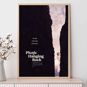 Pique-nique numérique à Hanging Rock--affiche de film, impressions d&#39;art, décoration d&#39;intérieur, art mural, affiche sur toile sans cadre