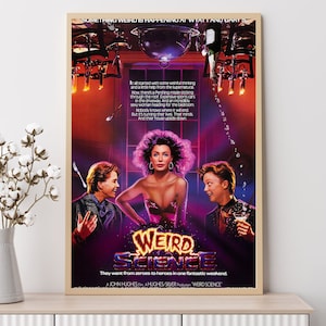 Weird Science (1985)--Movie Poster, Art Prints, Home Decor,Wall Art,Canvas Poster Unframed