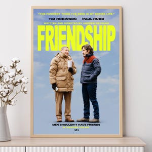 Friendship--Movie Poster, Art Prints, Home Decor,Wall Art,Canvas Poster Unframed