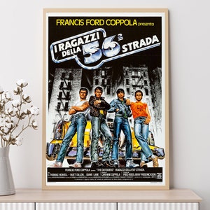 The Outsiders (1983)--Movie Poster, Art Prints, Home Decor,Wall Art,Canvas Poster Unframed