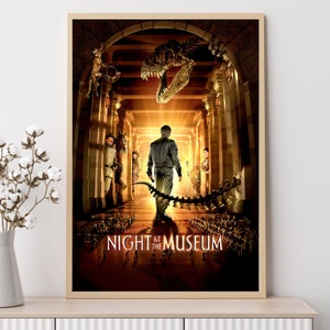 Una notte al museo (2006) - Poster del film, stampe artistiche, decorazioni per la casa, arte murale, poster su tela senza cornice
