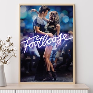 Footloose (1984)--filmposter, kunstafdrukken, woondecoratie, kunst aan de muur, canvas poster ingelijst