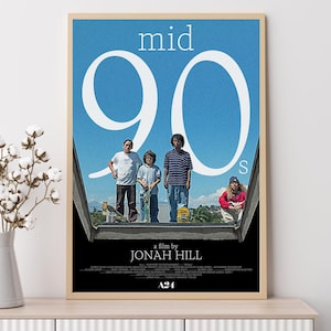 Mid90s--Movie Poster, Art Prints, Home Decor,Wall Art,Canvas Poster Unframed