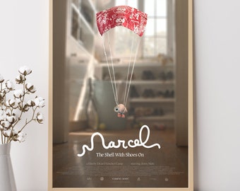 Marcel the Shell with Shoes On--Movie Poster, Art Prints, Home Decor,Wall Art,Canvas Poster Unframed