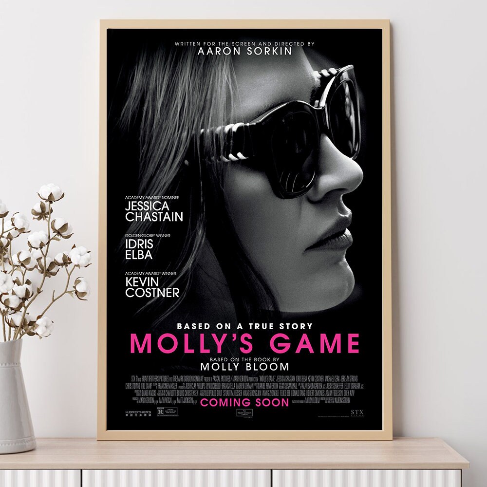 Molly's Game--movie Poster, Art Prints, Home Decor,wall Art,canvas