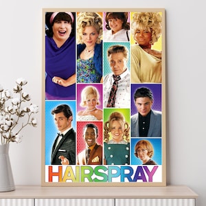 Hairspray (2007)--Movie Poster, Art Prints, Home Decor,Wall Art,Canvas Poster Unframed