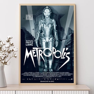 Metropolis - Poster del film, stampe artistiche, decorazioni per la casa, arte murale, poster su tela senza cornice
