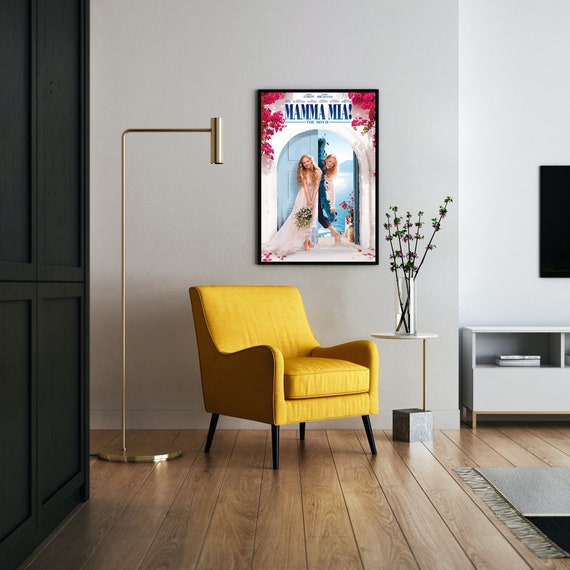 Poster du film Mamma Mia 2008 1 sur toile pour décoration de chambre à coucher, bureau, chambre, cadeau, sans cadre, 60 x 90 cm
