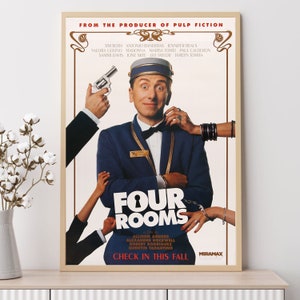 Four Rooms--Movie Poster, Art Prints, Home Decor,Wall Art,Canvas Poster Unframed