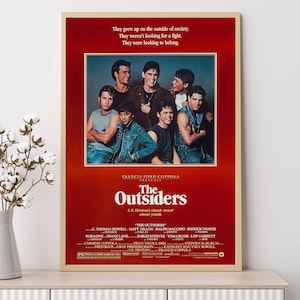 The Outsiders (1983)--Movie Poster, Art Prints, Home Decor,Wall Art,Canvas Poster Unframed