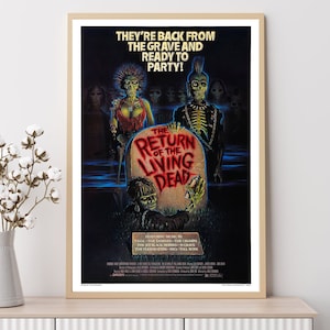 The Return of the Living Dead (1985)--Movie Poster, Art Prints, Home Decor,Wall Art,Canvas Poster Unframed