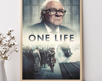 One Life (2023)--Movie Poster, Art Prints, Home Decor,Wall Art,Canvas Poster Unframed