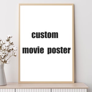 Pôster de música de filme personalizado, impressão de pôster personalizado, pôster de filme personalizado, decoração para casa, arte de parede, pôster em tela sem moldura