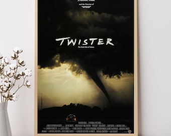 Twister (1996)--Movie Poster, Art Prints, Home Decor,Wall Art,Canvas Poster Unframed