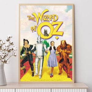 Il mago di Oz - Poster del film, stampe artistiche, decorazioni per la casa, arte murale, poster su tela senza cornice