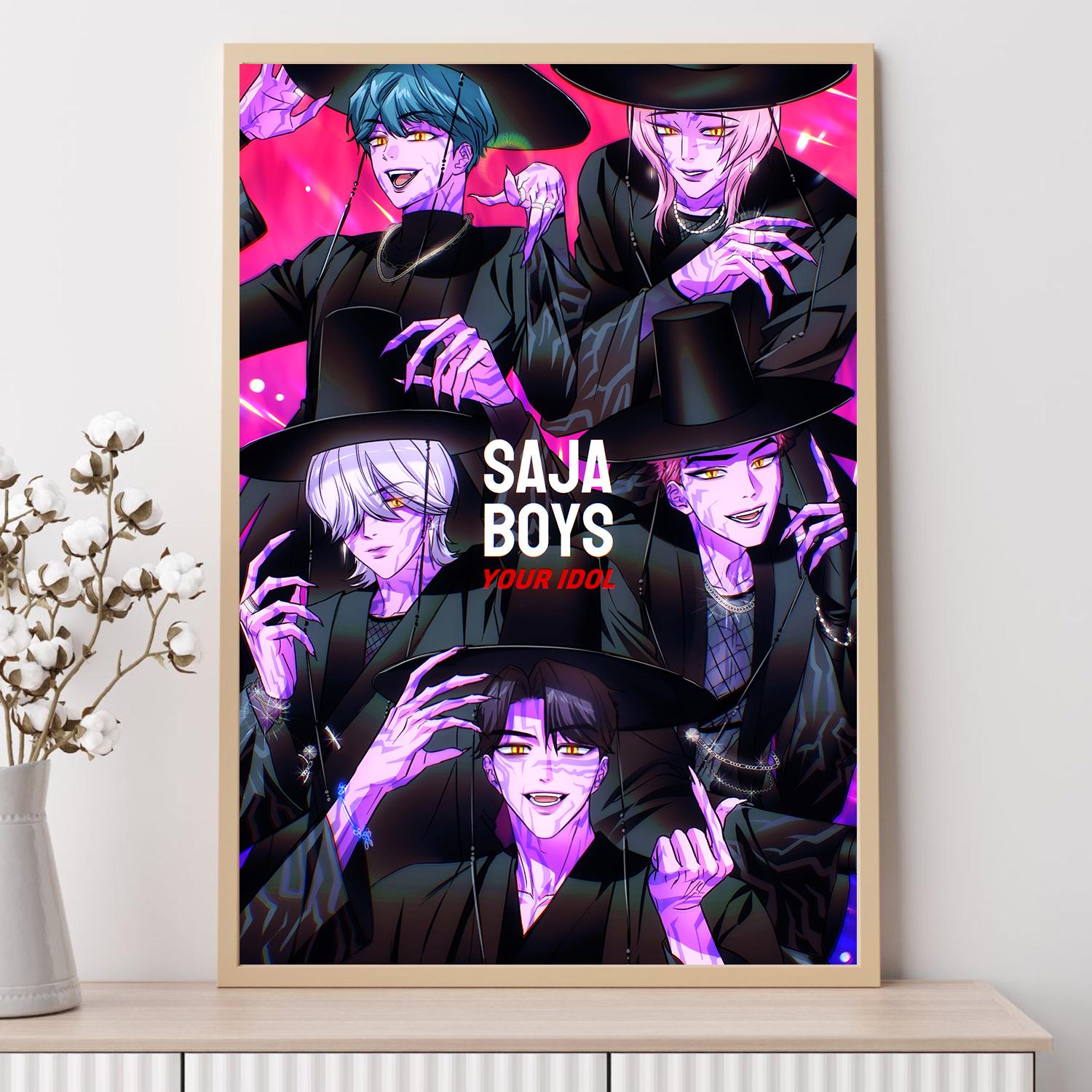 Saja boys Kポップ デーモンハンター - 映画ポスター、アートプリント