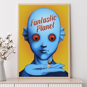 Fantastic Planet (1973)--filmposter, kunstafdrukken, woondecoratie, kunst aan de muur, canvas poster ingelijst