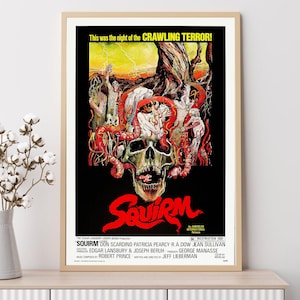 Squirm (1976)--Movie Poster, Art Prints, Home Decor,Wall Art,Canvas Poster Unframed