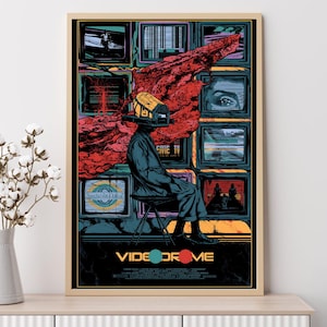 Videodrome (1983)--Movie Poster, Art Prints, Home Decor,Wall Art,Canvas Poster Unframed