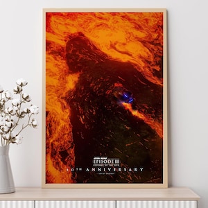 Star Wars Episodio III - La vendetta dei Sith (2005) - Poster del film, stampe artistiche, decorazioni per la casa, arte murale, poster su tela senza cornice