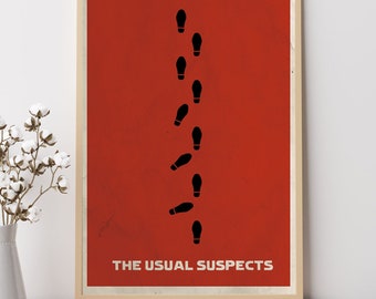 The Usual Suspects (1995)--Movie Poster, Art Prints, Home Decor,Wall Art,Canvas Poster Unframed