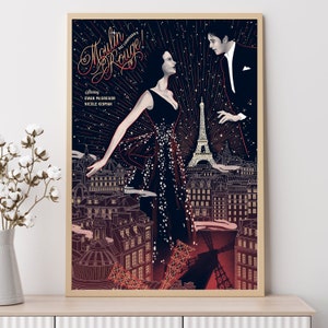 Moulin Rouge--Movie Poster, Art Prints, Home Decor,Wall Art,Canvas Poster Unframed