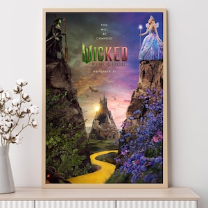 Wicked - Poster del film, stampe artistiche, decorazioni per la casa, arte murale, poster su tela senza cornice