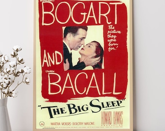 The Big Sleep (1946)--Movie Poster, Art Prints, Home Decor,Wall Art,Canvas Poster Unframed