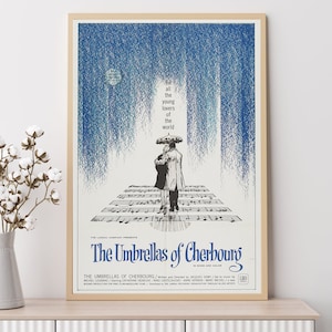 The Umbrellas of Cherbourg--Movie Poster, Art Prints, Home Decor,Wall Art,Canvas Poster Unframed