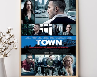 The Town--Movie Poster, Art Prints, Home Decor,Wall Art,Canvas Poster Unframed