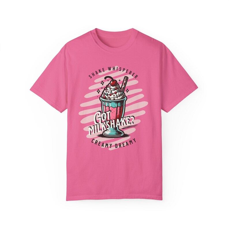 Vintage Milkshake Graphic Tee: Retro Summer T-Shirt image 2