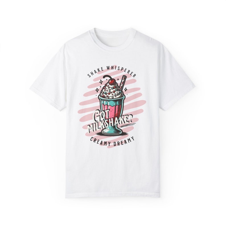 Vintage Milkshake Graphic Tee: Retro Summer T-Shirt image 1