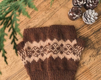 Wool mittens knit Fingerless gloves,  embroidery mitten, hand warmers, fingerless mitten, winter gloves gift for friends